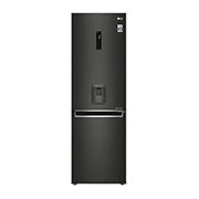 Lodówko-zamrażarka LG V&#43; | 1,86m | czarna | DoorCooling&#43;™ | Total No Frost | 36db | LinearCooling™ | 341 L | GBF61BLHMN GBF61BLHMN - widok z przodu