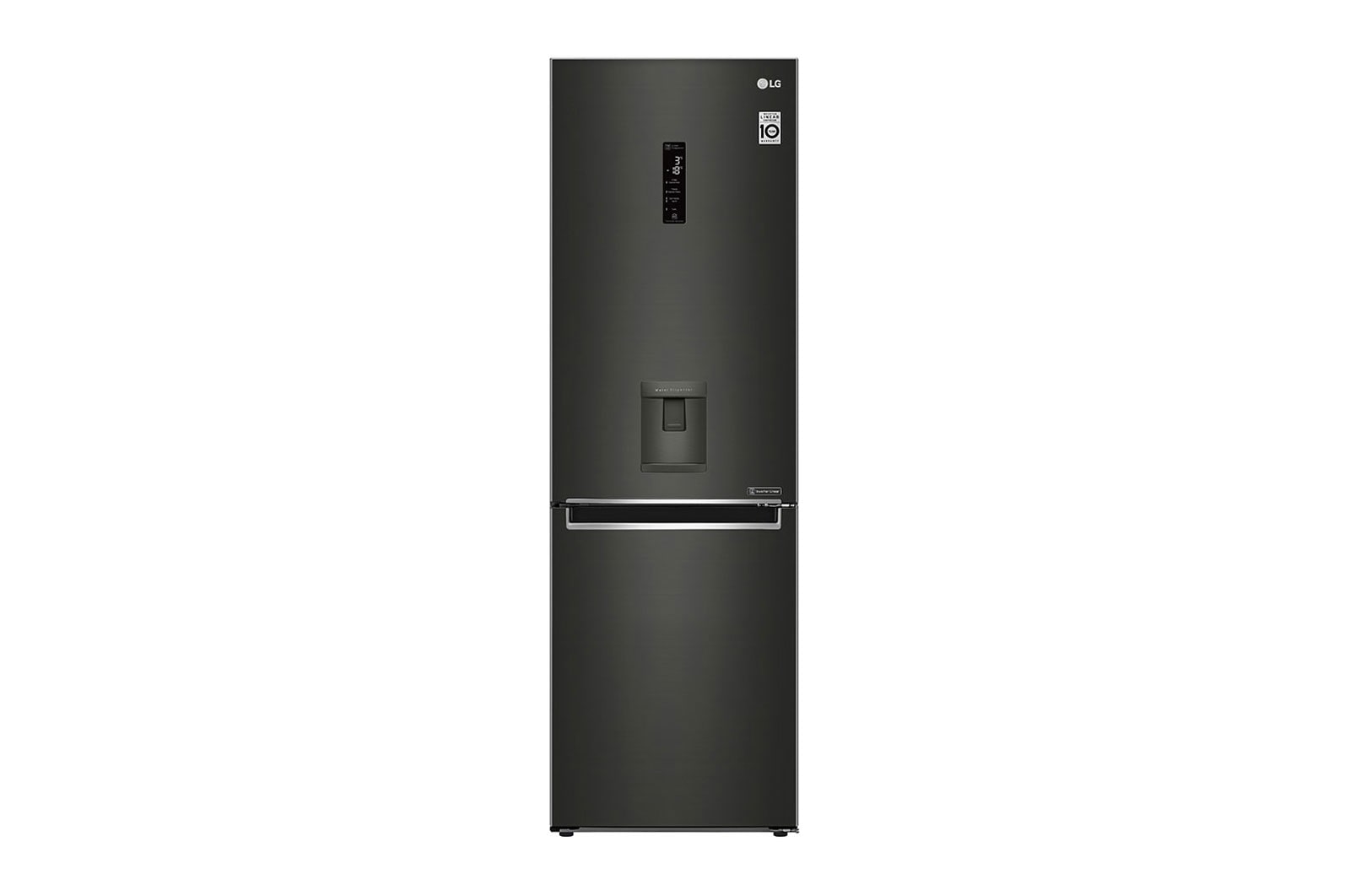 Lodówko-zamrażarka LG V&#43; | 1,86m | czarna | DoorCooling&#43;™ | Total No Frost | 36db | LinearCooling™ | 341 L | GBF61BLHMN GBF61BLHMN - widok z przodu