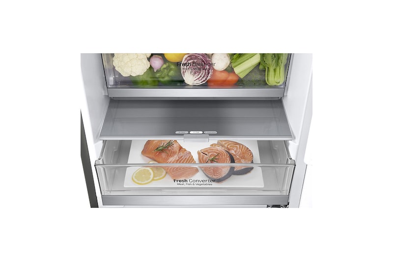 LG Lodówka DoorCooling+™ |srebrna| GBF62PZHMN, GBF62PZHMN