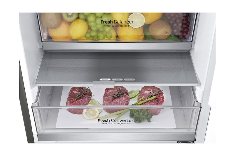 LG Lodówko-zamrażarka LG V+ 1,86m ThinQ GBF71PZDZN, GBF71PZDZN