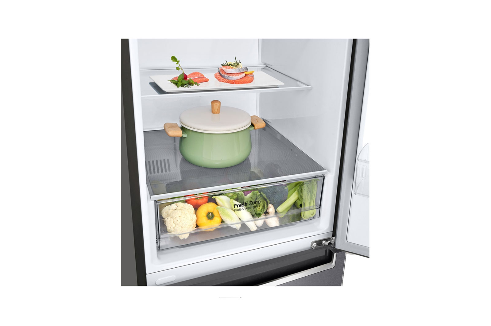LG Lodówka DoorCooling+™ |srebrna| GBP31DSLZN, GBP31DSLZN
