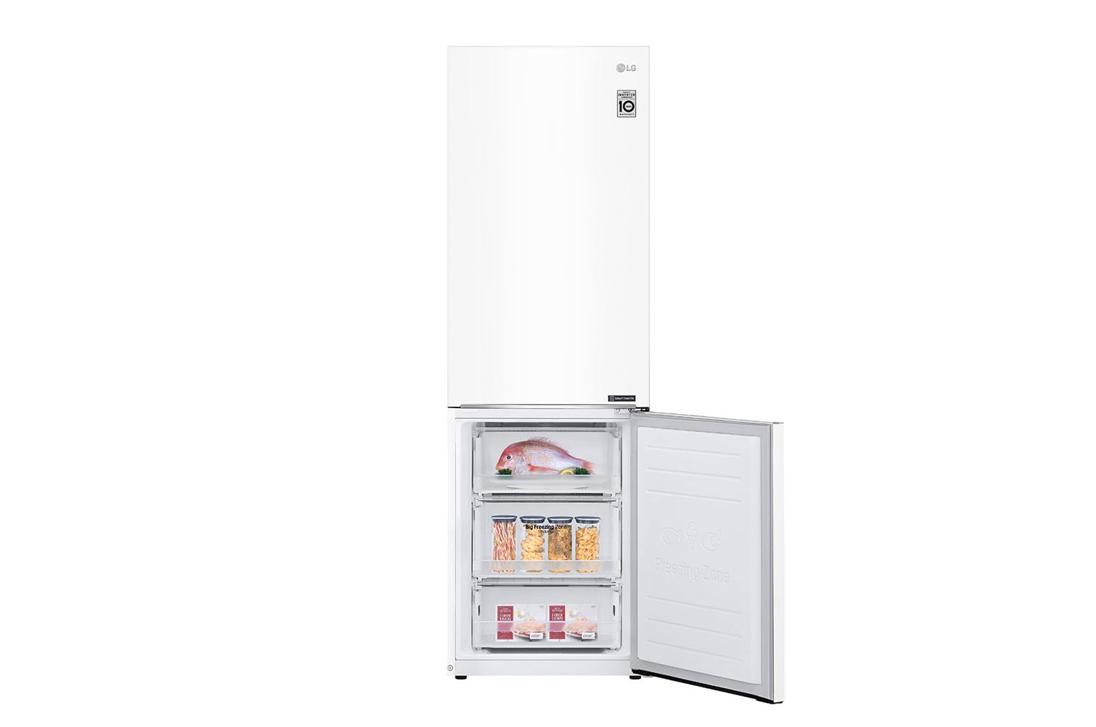 LG Lodówka DoorCooling+™ |biała| GBP31SWLZN, GBP31SWLZN