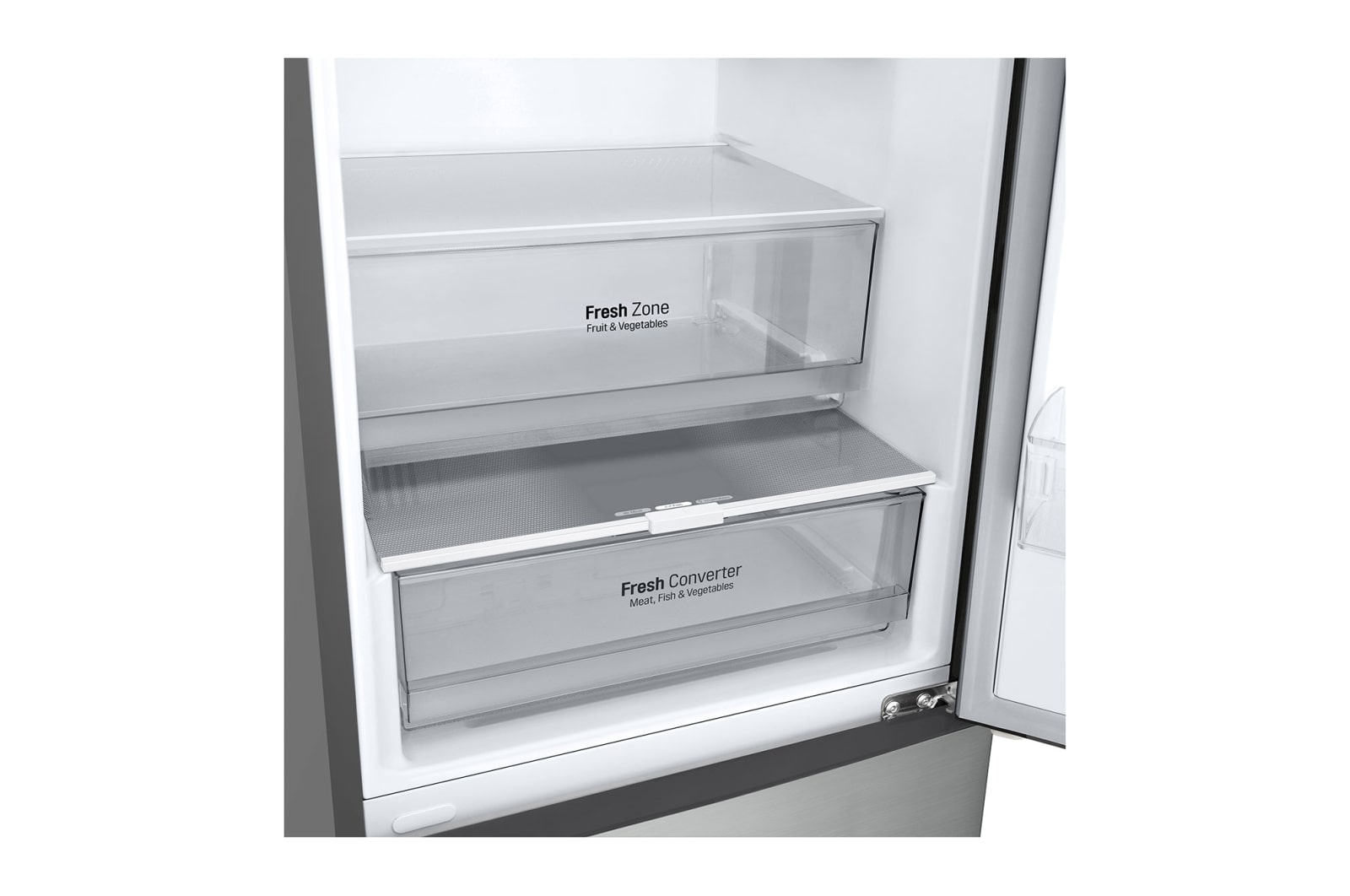LG Lodówko-zamrażarka LG | srebrna | 2.03 m | klasa B | DoorCooling+™ | Total No Frost | ZeroClearance | 384 L | GBP52PYNBN, GBP52PYNBN
