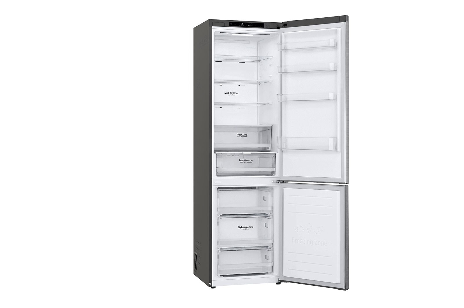 LG Lodówko-zamrażarka LG V+ | srebrna | 2,03m | Klasa C | 384L | ThinQ | Total No Frost | GBP52PZNCN1, GBP52PZNCN1
