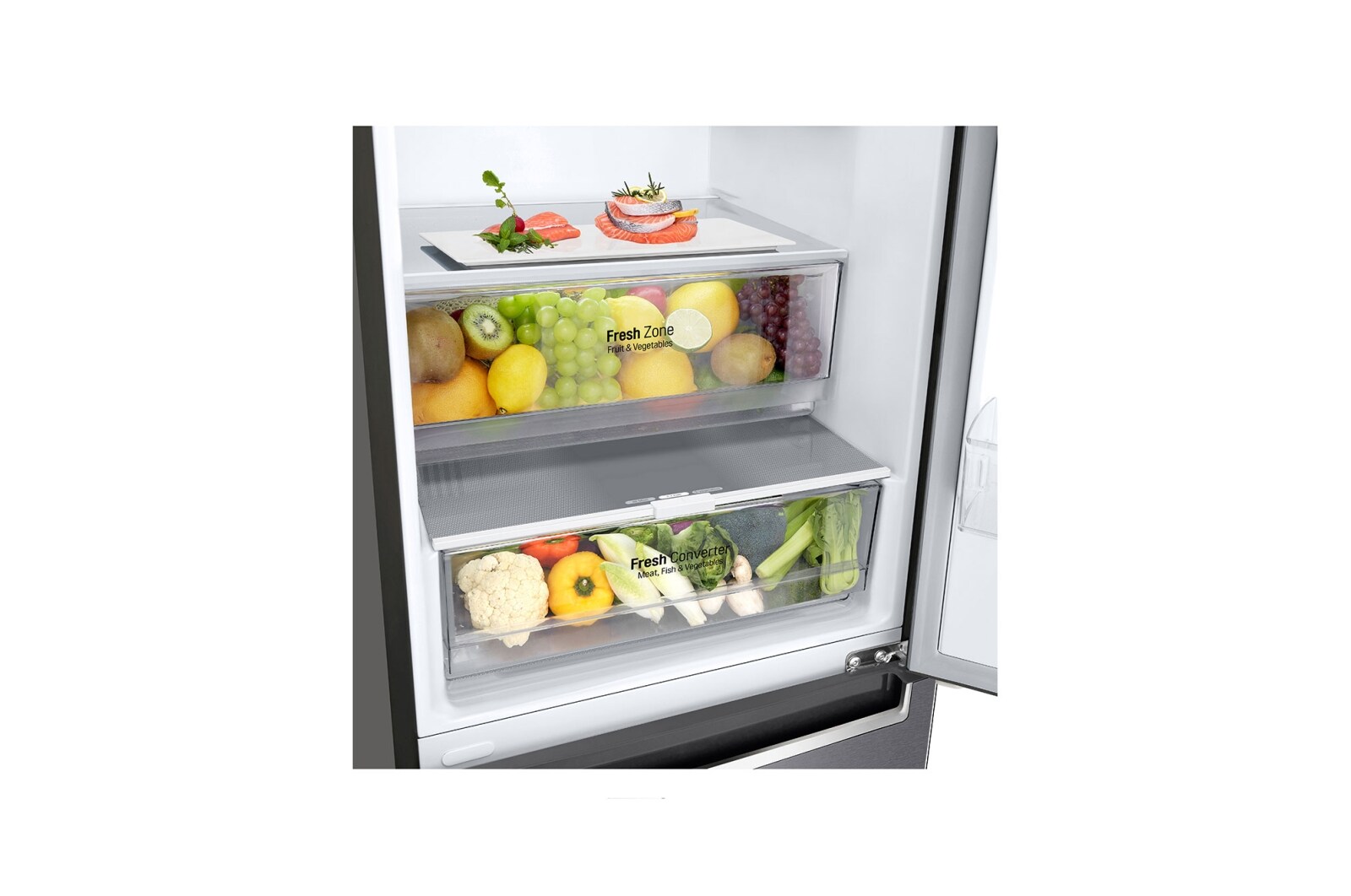 LG Lodówko-zamrażarka LG V+ | srebrna | 2,03m | DoorCooling+ | Total No Frost | klasa C | GBP62DSNCN1, GBP62DSNCN1