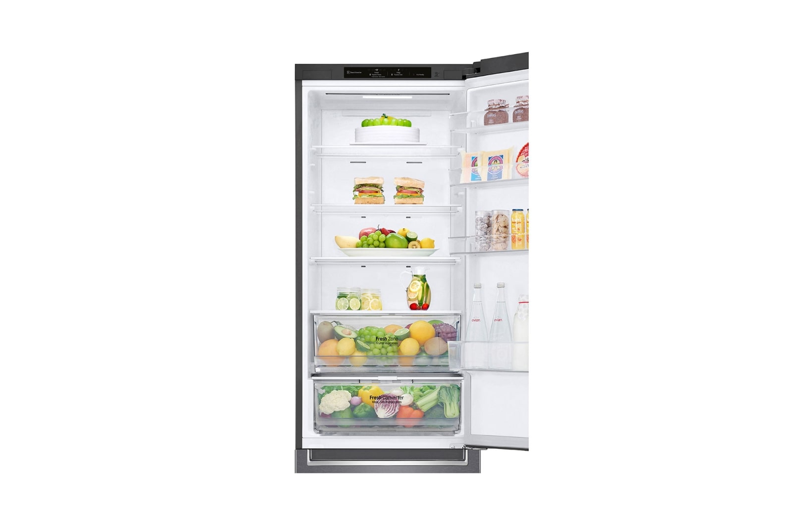 LG Lodówko-zamrażarka LG V+ | srebrna | 2,03m | DoorCooling+ | Total No Frost | klasa C | GBP62DSNCN1, GBP62DSNCN1