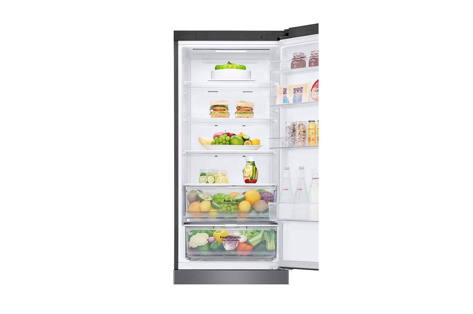 LG Lodówka DoorCooling+™ |szara| GBP62DSXCC1, GBP62DSXCC1
