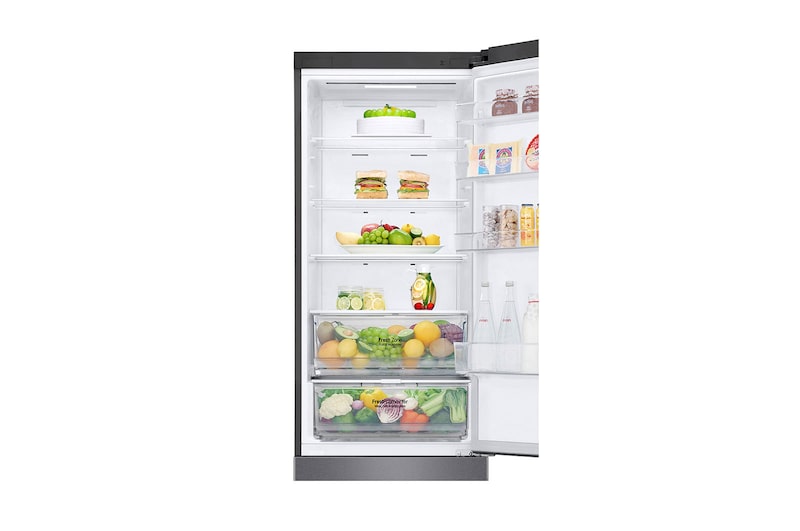 LG Lodówka DoorCooling+™ |szara| GBP62DSXCC1, GBP62DSXCC1