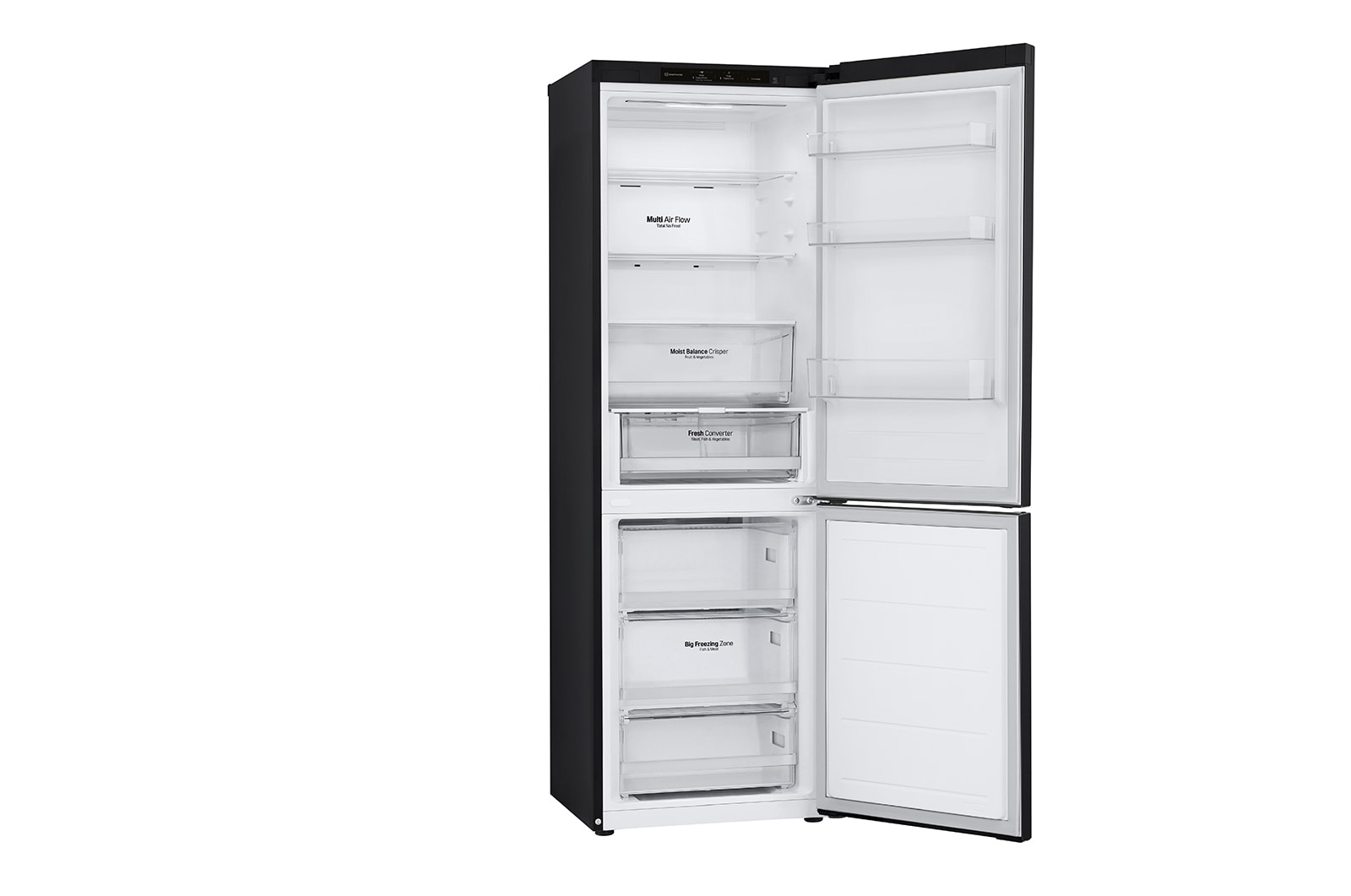 LG Lodówko-zamrażarka LG | ciemny grafit mat | 1.86 m | klasa C | DoorCooling+™ |Total No Frost | 344 L |  GBV3100CEP, GBV3100CEP