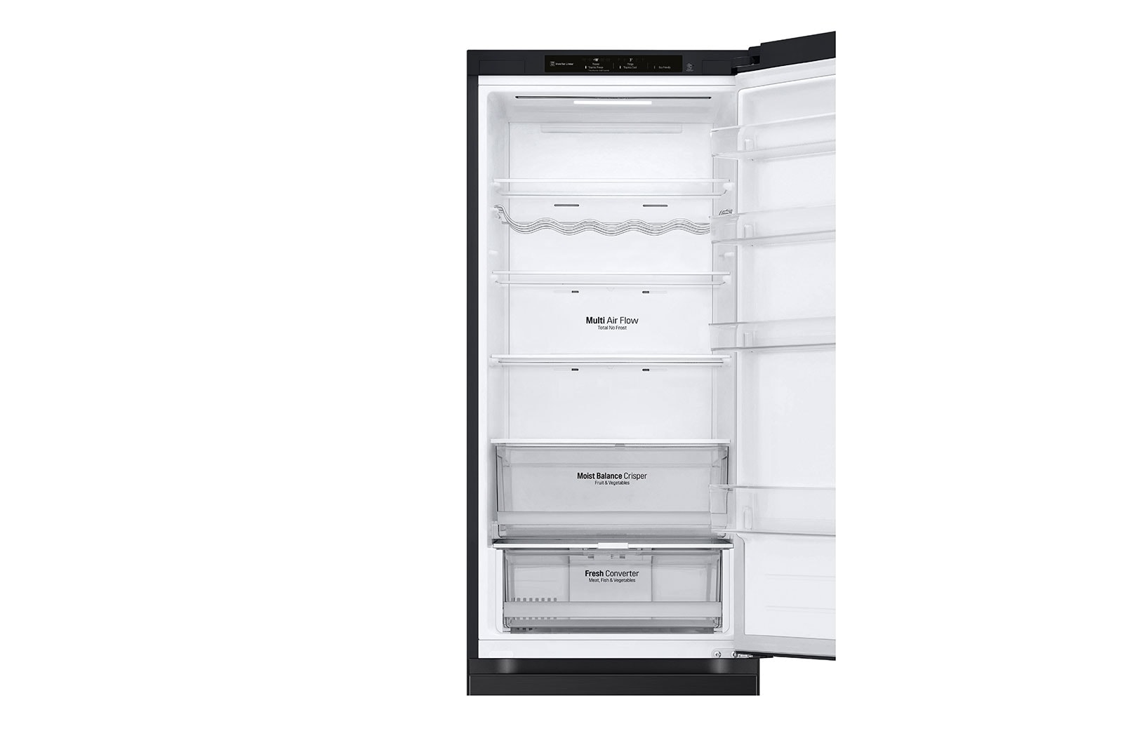 LG Lodówko-zamrażarka LG | ciemny grafit mat| 2.03 m | klasa C | DoorCooling+™ |Total No Frost | ZeroClearance | 387 L | GBV3200CEP, GBV3200CEP