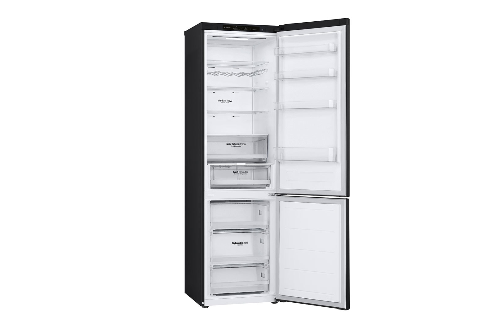 LG Lodówko-zamrażarka LG | ciemny grafit mat| 2.03 m | klasa C | DoorCooling+™ |Total No Frost | ZeroClearance | 387 L | GBV3200CEP, GBV3200CEP