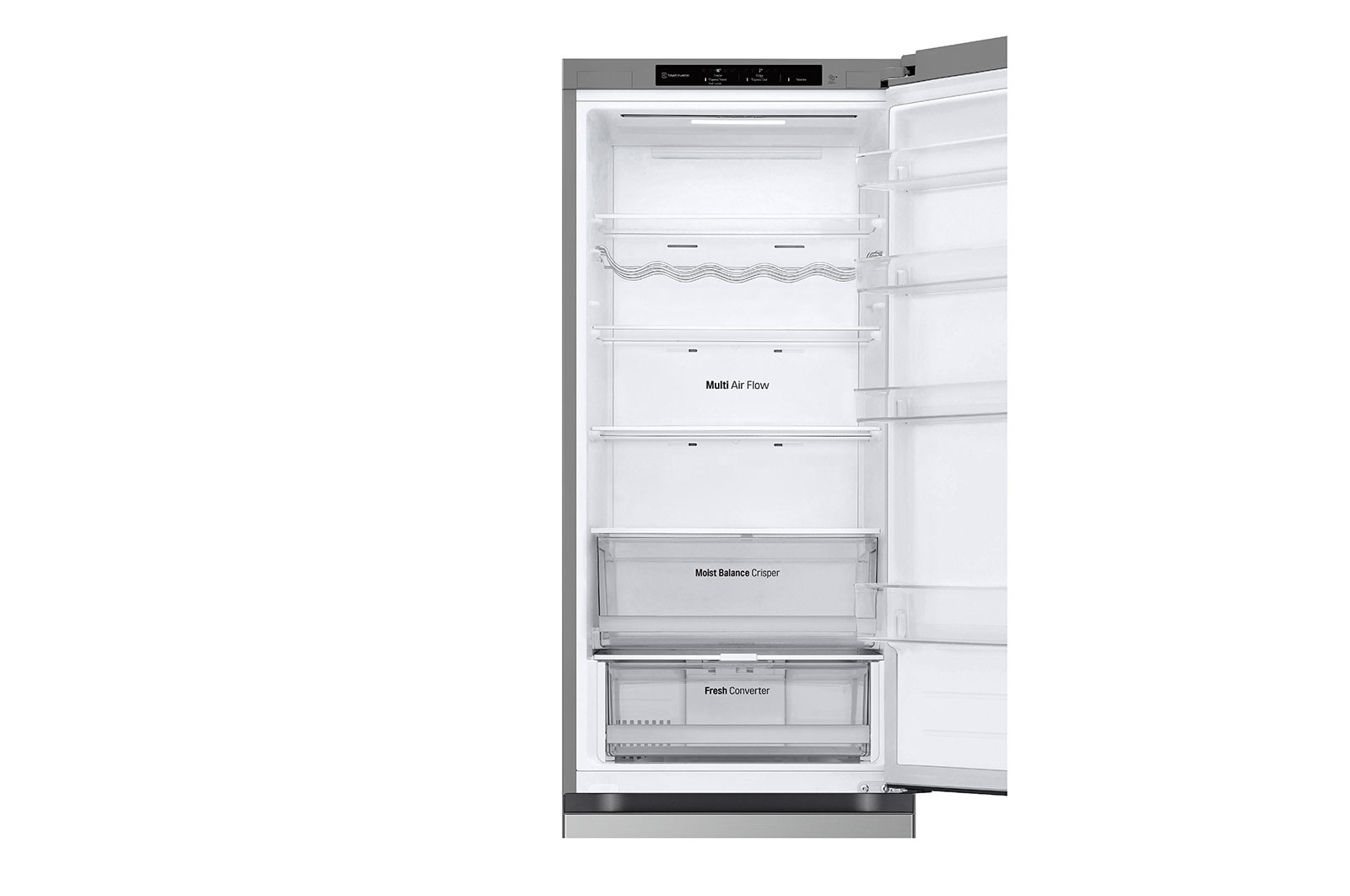 LG Lodówko-zamrażarka LG | srebrna | 2.03 m | klasa C | DoorCooling+™ |Total No Frost | ZeroClearance | 387 L | GBV3200CPY, GBV3200CPY