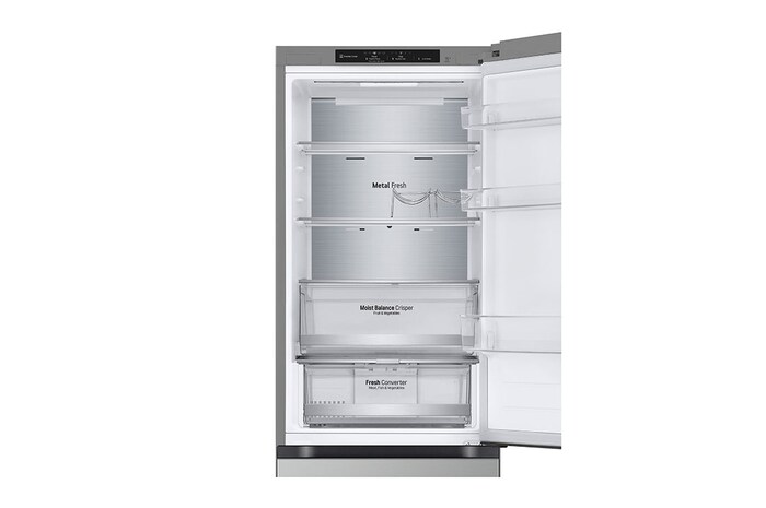 LG Lodówko-zamrażarka LG | srebrna | 1.86 m | klasa D | DoorCooling+™ |Total No Frost | 344 L | ZeroClearance | GBV5140DPY, GBV5140DPY