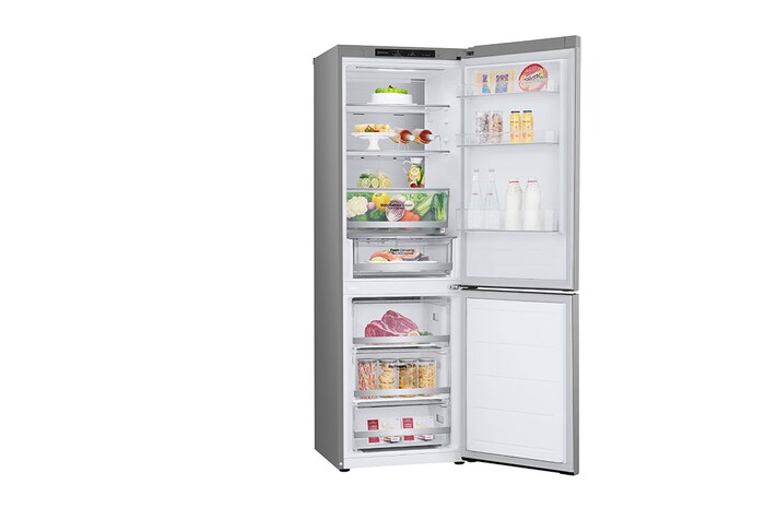LG Lodówko-zamrażarka LG | srebrna | 1.86 m | klasa D | DoorCooling+™ |Total No Frost | 344 L | ZeroClearance | GBV5140DPY, GBV5140DPY
