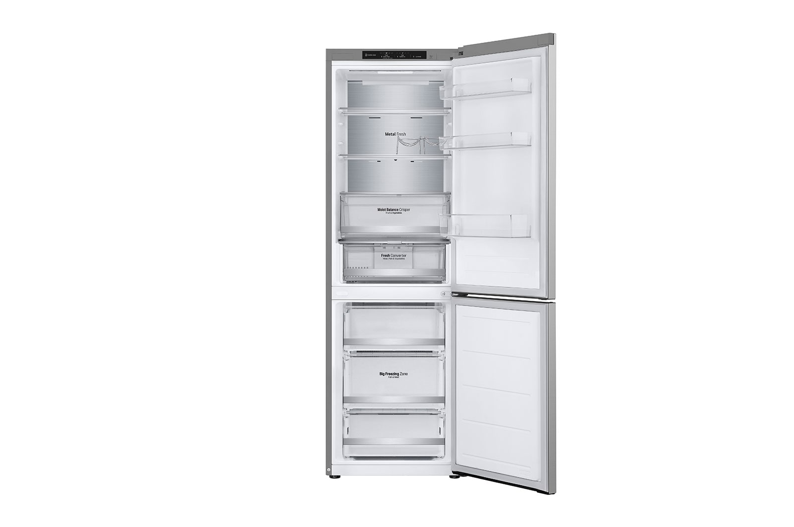 LG Lodówko-zamrażarka LG | srebrna | 1.86 m | klasa D | DoorCooling+™ |Total No Frost | 344 L | ZeroClearance | GBV5140DPY, GBV5140DPY