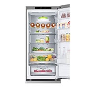 LG Lodówko-zamrażarka LG | srebrna | 2.03 m | klasa D | DoorCooling+™ | Total No Frost | Półka na wino | 387 L | Tylko 35 dB | GBV5240DPY, GBV5240DPY
