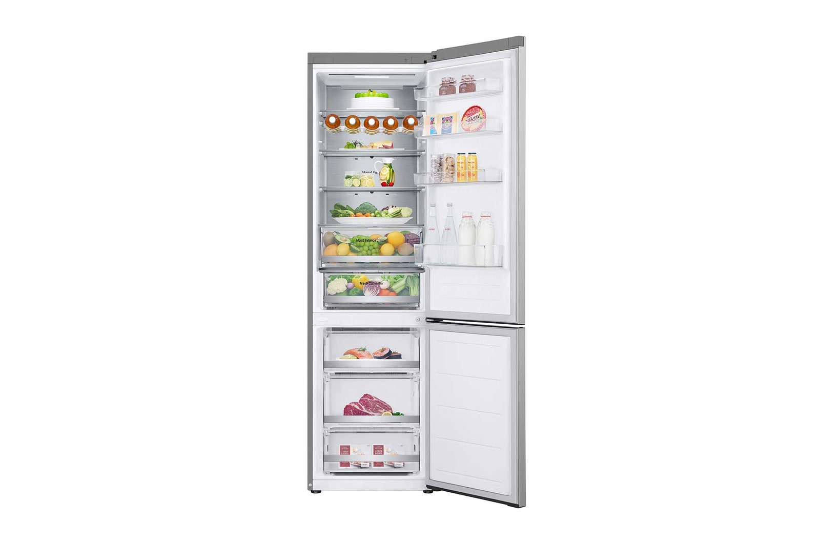 front open with food stored