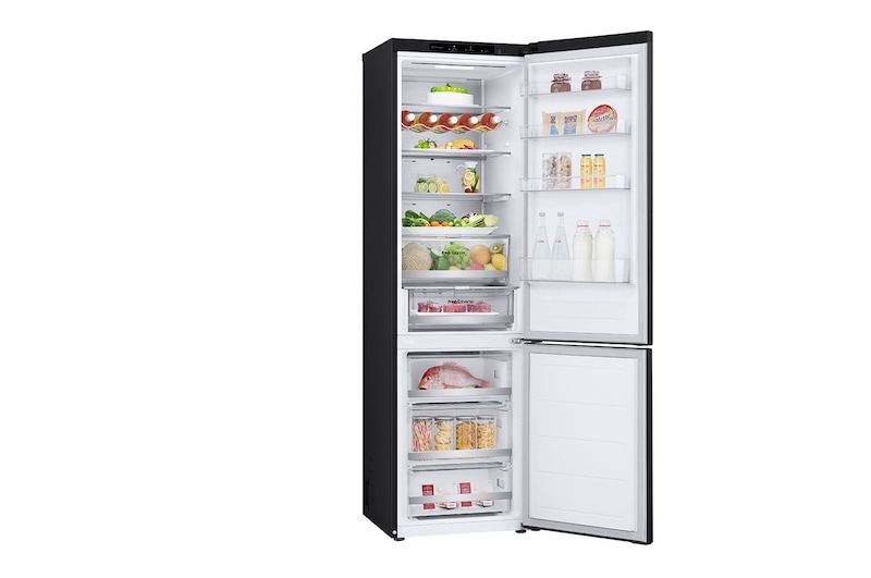 LG Lodówko-zamrażarka LG | ciemny grafit | 2.03 m | klasa B | DoorCooling+™ | Total No Frost | Cicha - 35 db | GBV7280BEV, GBV7280BEV