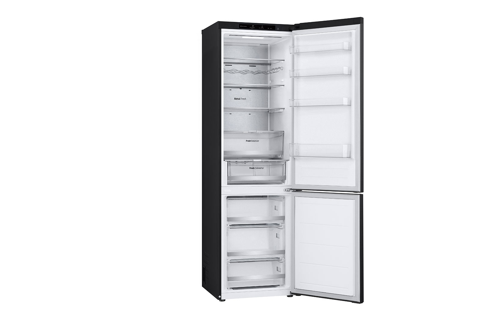 LG Lodówko-zamrażarka LG | ciemny grafit | 2.03 m |  klasa B | DoorCooling+™ | Total No Frost | Cicha - 35 db | GBV7280BEV, GBV7280BEV