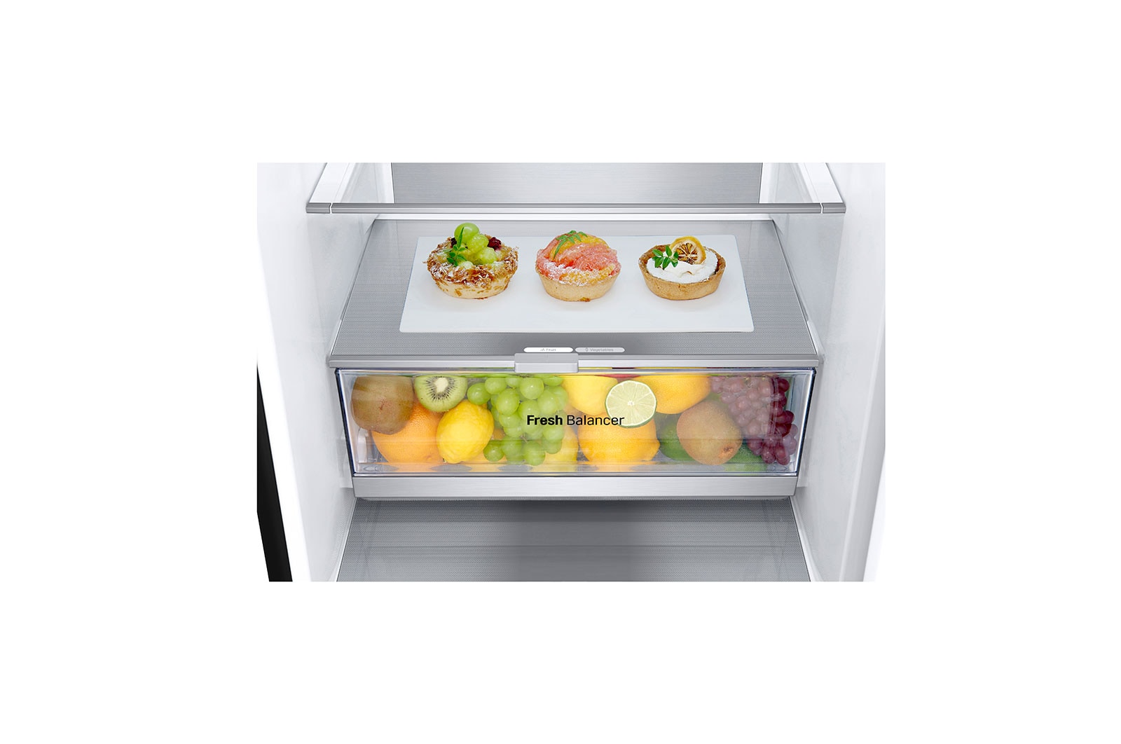 LG Lodówko-zamrażarka LG | ciemny grafit | 2.03 m |  klasa B | DoorCooling+™ | Total No Frost | Cicha - 35 db | GBV7280BEV, GBV7280BEV