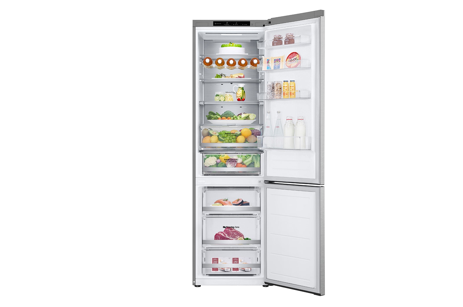 LG Lodówka DoorCooling+™ |srebrna| GBV7280DMB, GBV7280DMB
