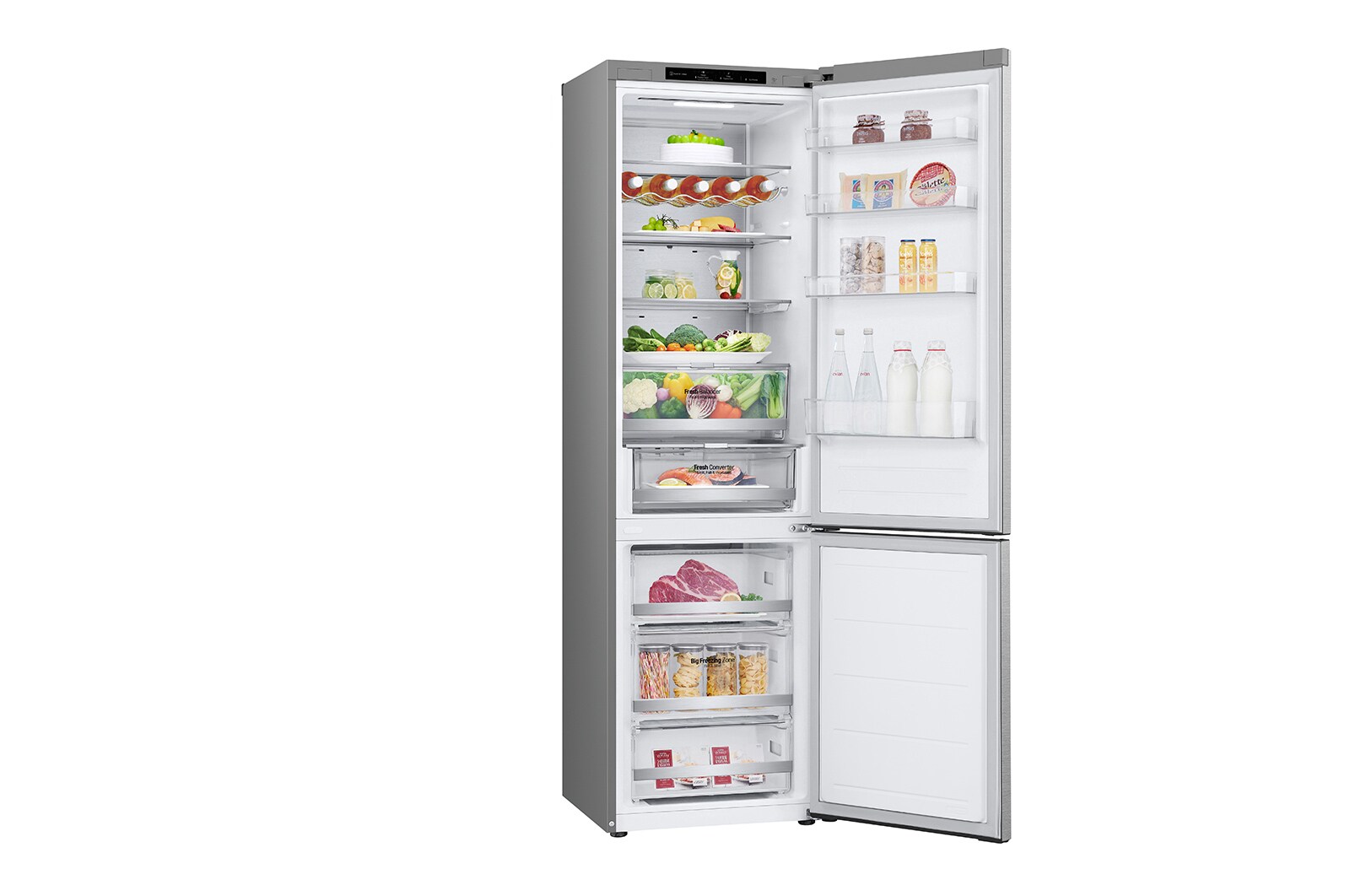 LG Lodówka DoorCooling+™ |srebrna| GBV7280DMB, GBV7280DMB