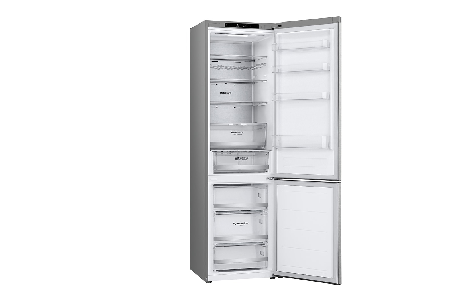 LG Lodówka DoorCooling+™ |srebrna| GBV7280DMB, GBV7280DMB