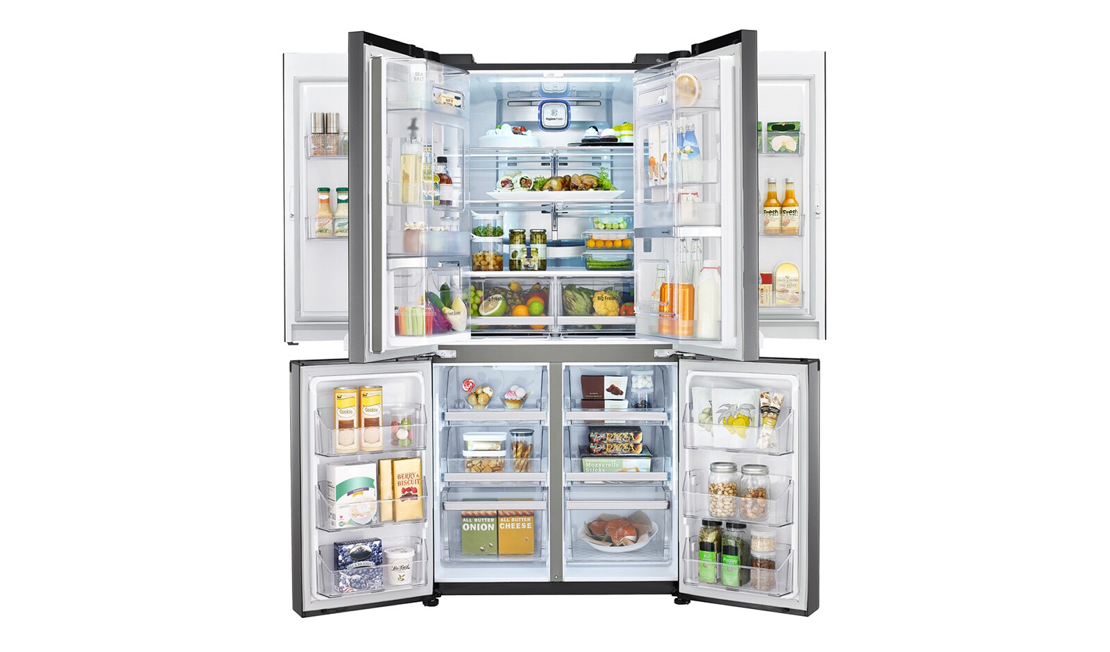 LG Lodówka typu Multidoor z systemem Door-in-Door, GMD916SBHZ