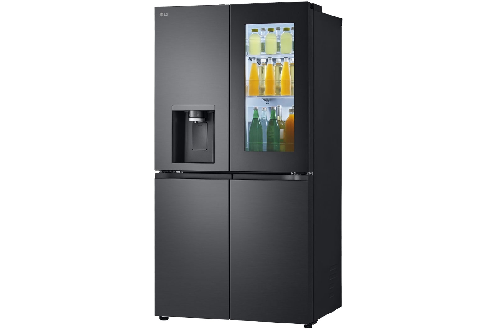 LG Lodówko-zamrażarka LG | side by side Multidoor | ciemny grafit | InstaView(tm) | 638 L | Wi-Fi | GMG960EVJE, GMG960EVJE