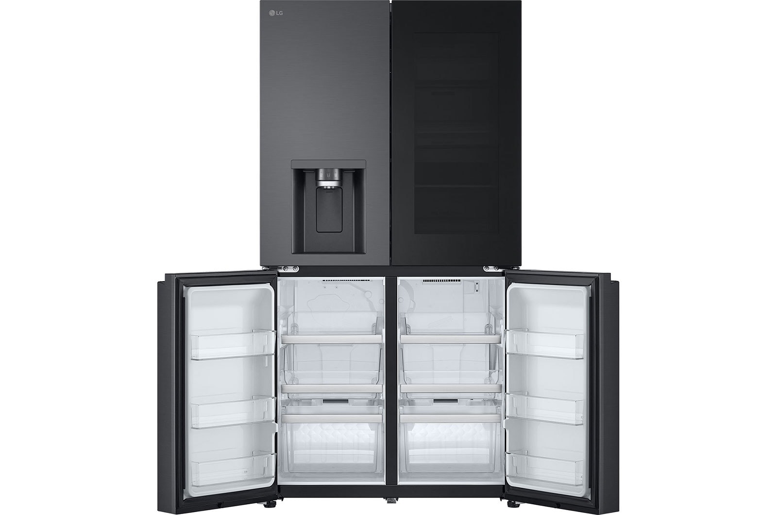 LG Lodówko-zamrażarka LG | side by side Multidoor | ciemny grafit | InstaView(tm) | 638 L | Wi-Fi | GMG960EVJE, GMG960EVJE