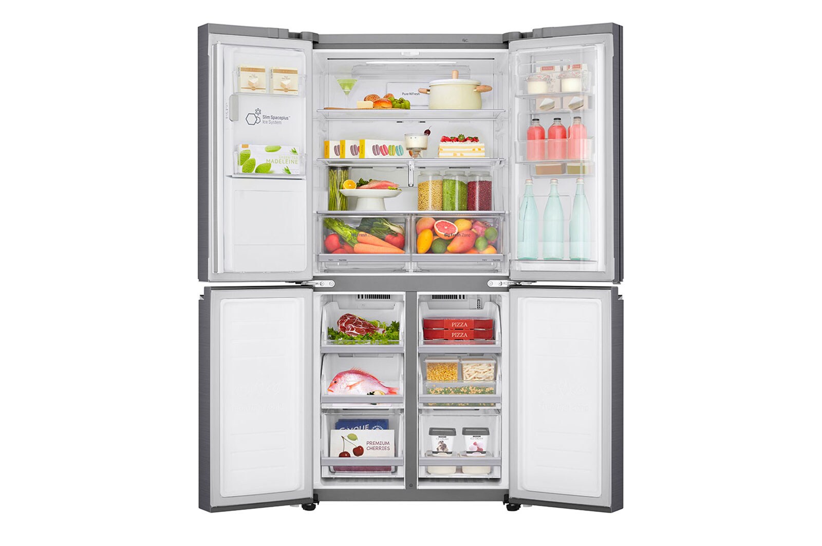 LG Lodówko-zamrażarka LG Multidoor Door-in-Door ThinQ GMJ844PZKV, GMJ844PZKV