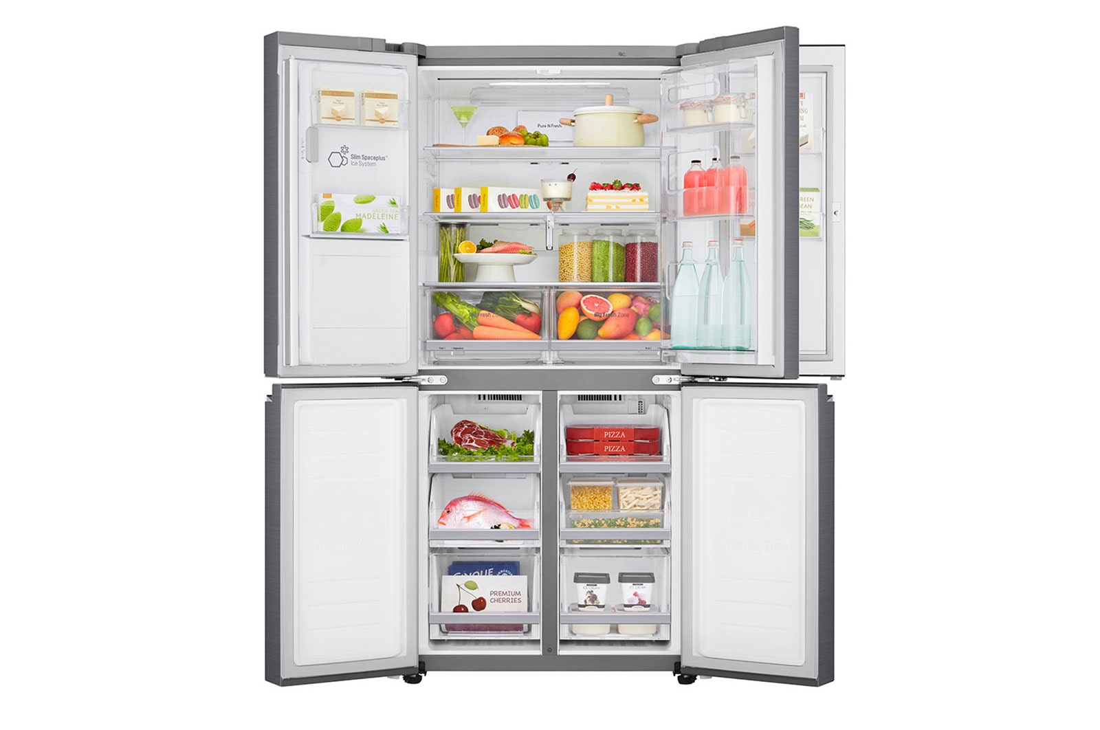 LG Lodówko-zamrażarka LG Multidoor Door-in-Door ThinQ GMJ844PZKV, GMJ844PZKV