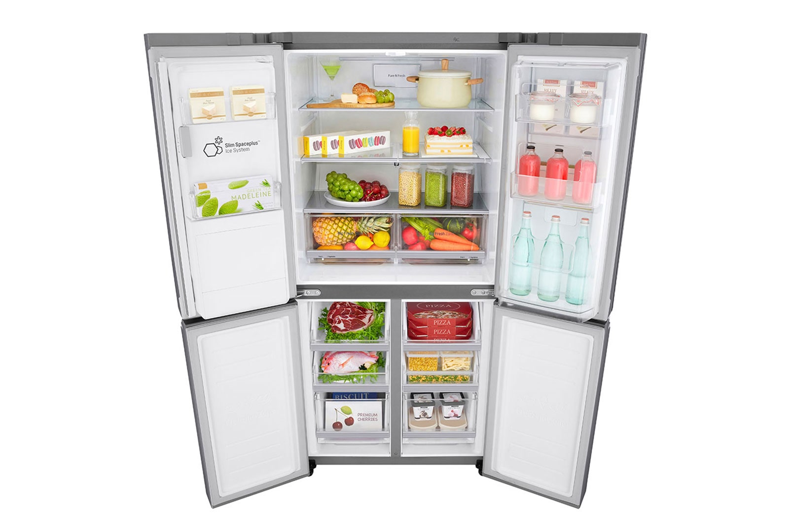 LG Lodówko-zamrażarka LG Multidoor Door-in-Door ThinQ GMJ844PZKV, GMJ844PZKV