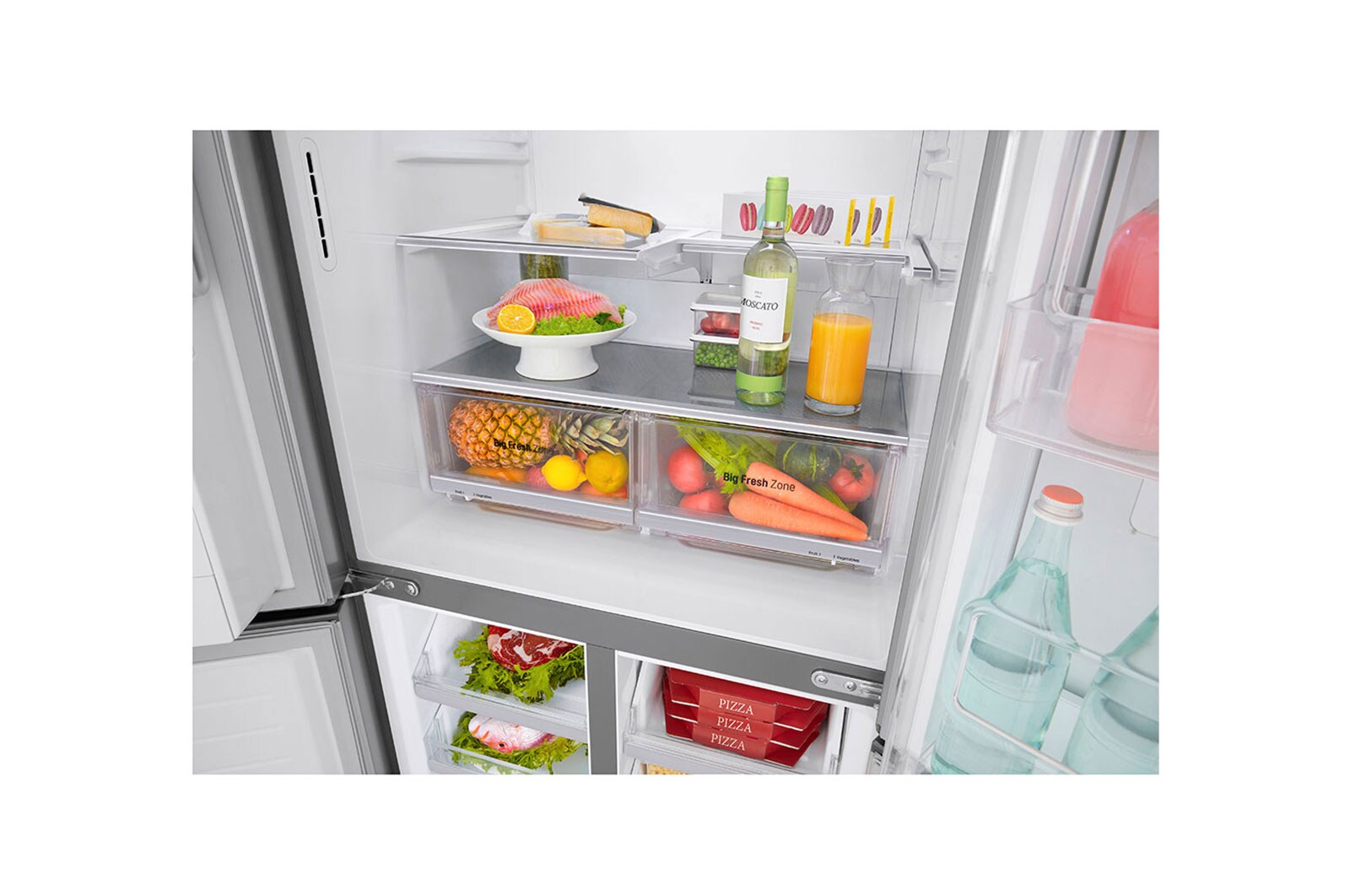 LG Lodówko-zamrażarka LG Multidoor Door-in-Door ThinQ GMJ844PZKV, GMJ844PZKV