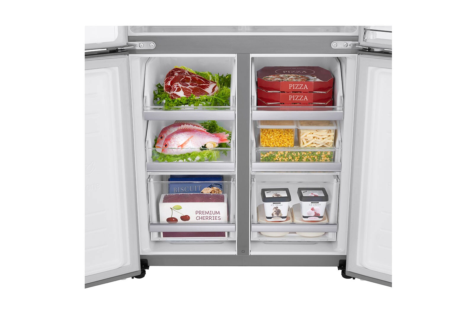 LG Lodówko-zamrażarka LG Multidoor Door-in-Door ThinQ GMJ844PZKV, GMJ844PZKV
