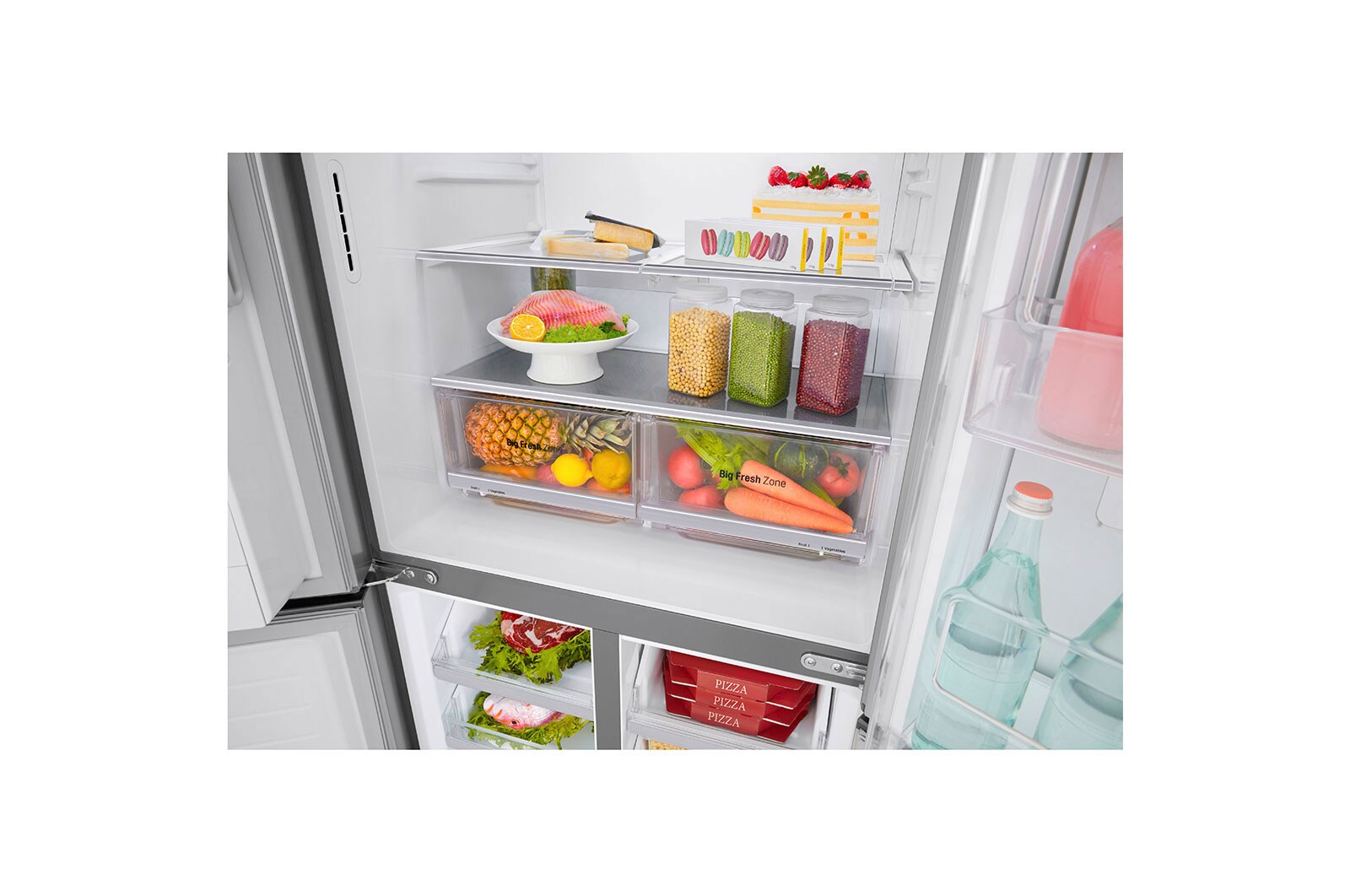 LG Lodówko-zamrażarka LG Multidoor Door-in-Door ThinQ GMJ844PZKV, GMJ844PZKV