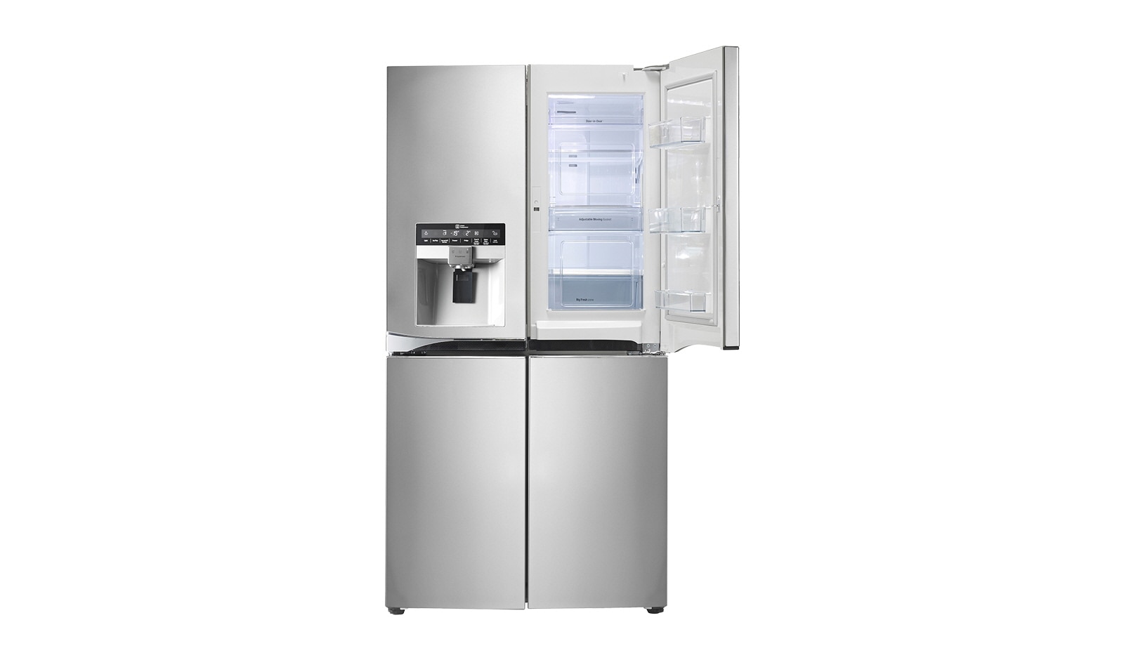 LG Lodówka typu Multidoor z systemem Door-in-Door, GMJ916NSHV