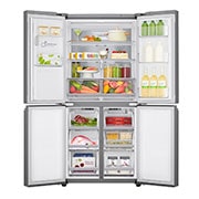 LG Lodówko-zamrażarka LG Multidoor | srebrna | ThinQ | Total No Frost | klasa F | 506 L | GML844PZ6F, GML844PZ6F