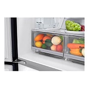 LG Lodówko-zamrażarka LG Multidoor | InstaView | ciemny grafit mat | Door-in-Door | ThinQ | Total No Frost | klasa F | 506 L | GMX844MCBF, GMX844MCBF