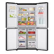 LG Lodówko-zamrażarka LG Multidoor | InstaView | ciemny grafit mat | Door-in-Door | ThinQ | Total No Frost | klasa F | 506 L | GMX844MCBF, GMX844MCBF