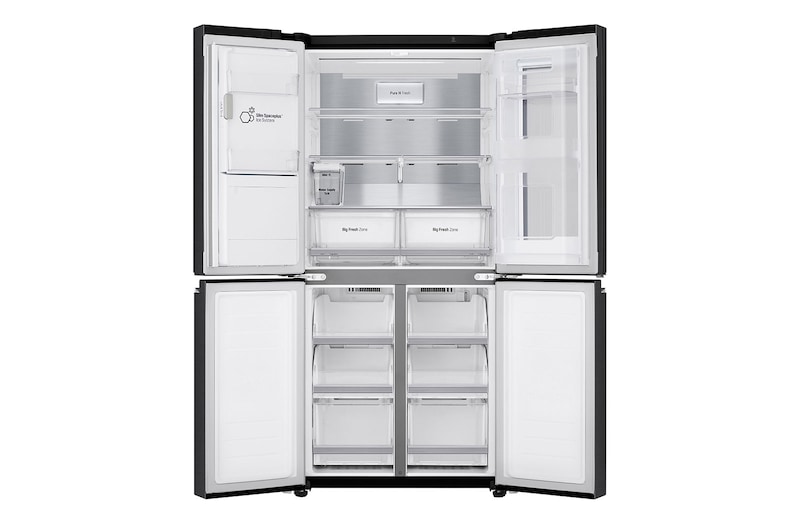 LG Lodówko-zamrażarka LG Multidoor | InstaView | ciemny grafit mat | Door-in-Door | ThinQ | Total No Frost | klasa F | 506 L | GMX844MCBF, GMX844MCBF