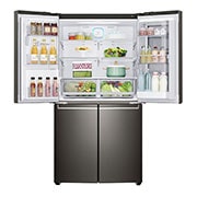 LG Lodówko-zamrażarka LG Multidoor InstaView Door-in-Door ThinQ GMX936SBHV, GMX936SBHV
