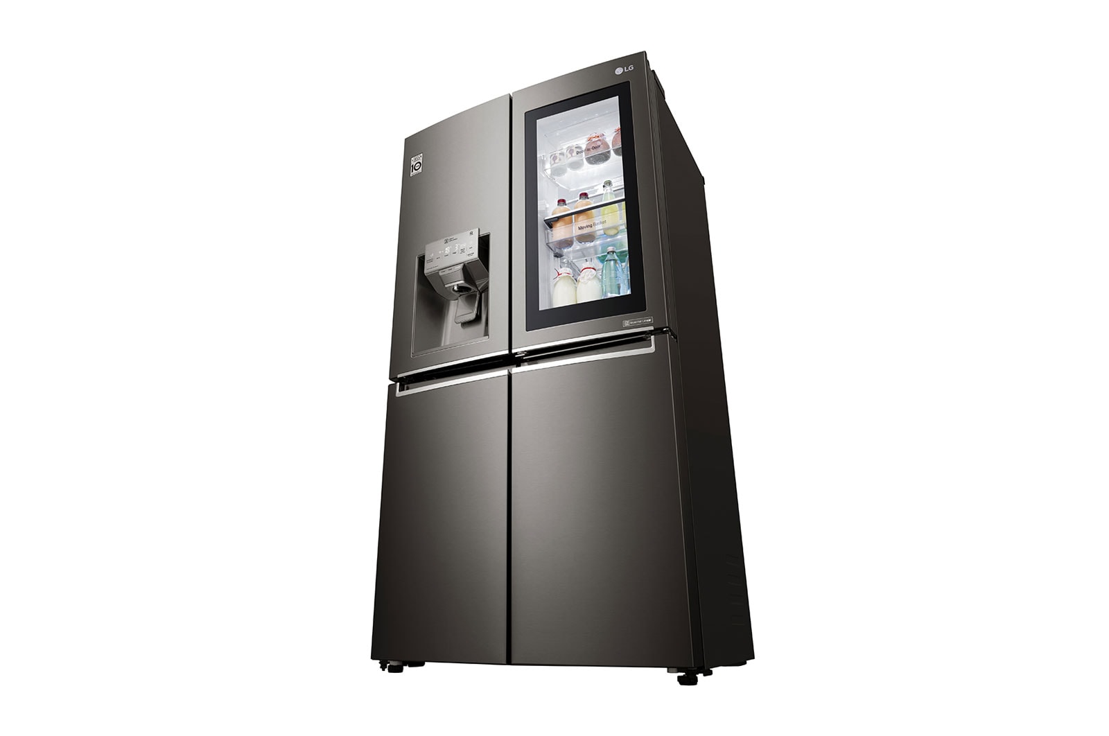 LG Lodówko-zamrażarka LG Multidoor InstaView Door-in-Door ThinQ GMX936SBHV, GMX936SBHV
