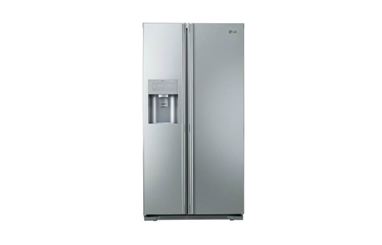 175cm | System Bez hydraulika | 538L | A&#43; | Total no Frost | Kompresor liniowy | Ochrona wilgotności | Fresh 0 Zone | Bioshield | Automatyczna kostkarka w drzwiach GS5163AEMV - widok z przodu