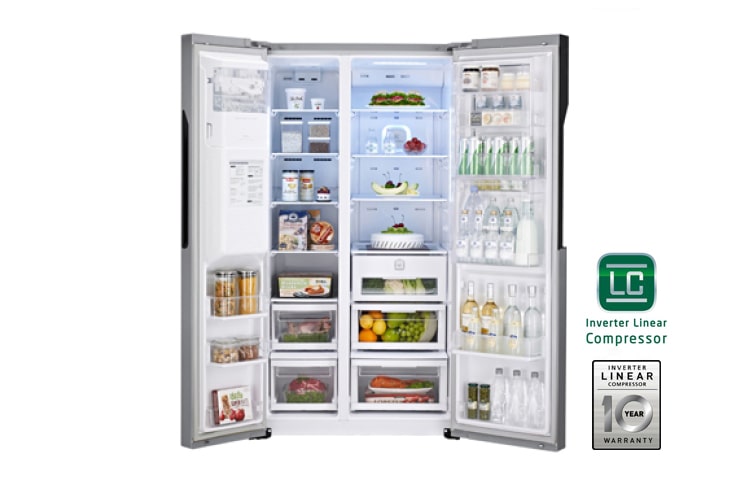 LG 179cm | 614L | A++ | Door-in-Door | Total no Frost | Kompresor liniowy | Bez Hydraulika, GS9366NECZ