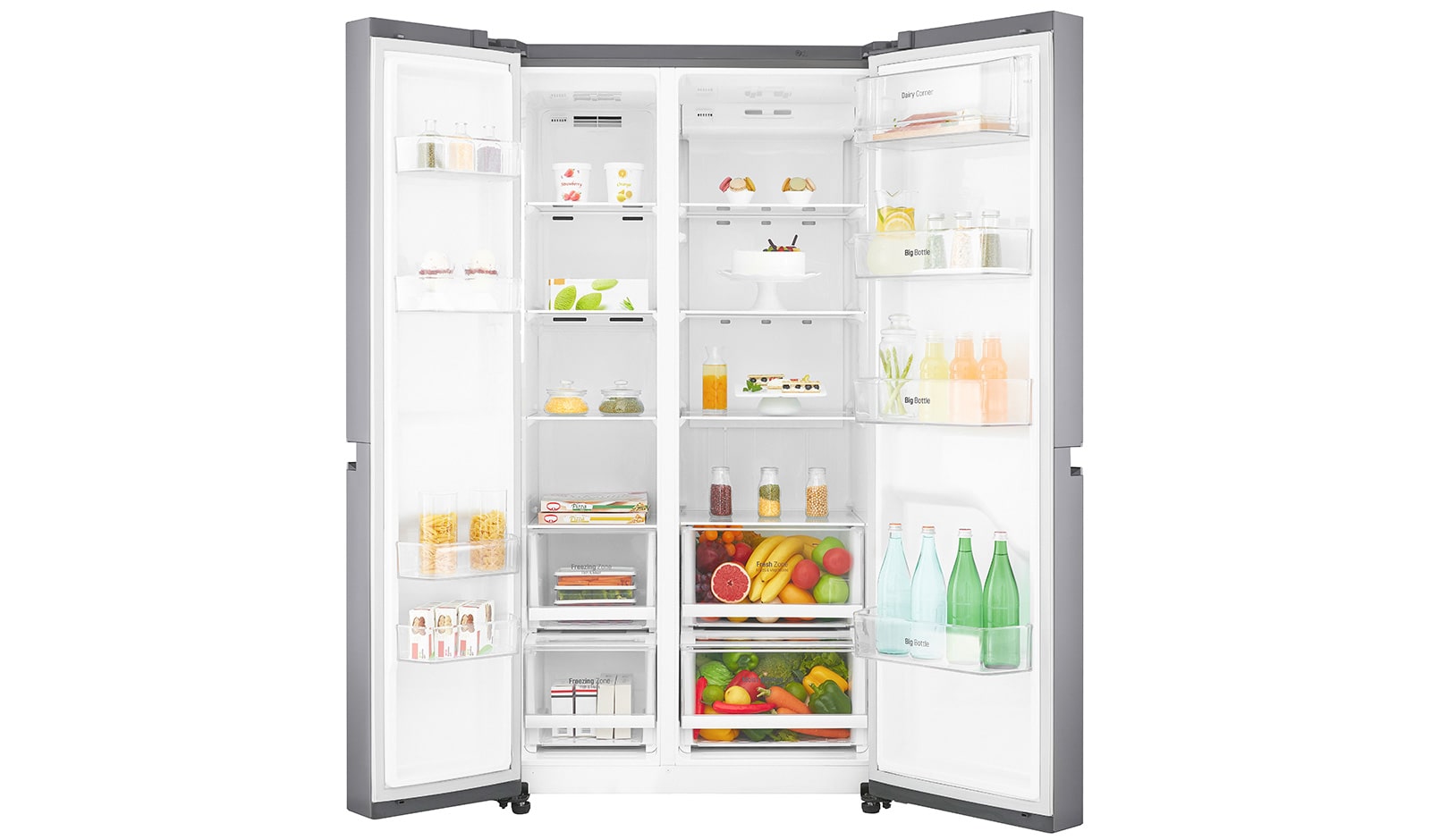 LG  Lodówko-zamrażarka LG Side-by-Side ThinQ 642L GSB760PZXZ, GSB760PZXZ