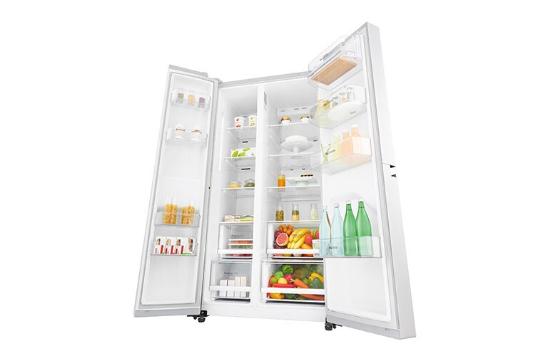 LG Lodówko-zamrażarka LG Side-by-Side InstaView Door-in-Door ThinQ GSB760SWXV, GSB760SWXV