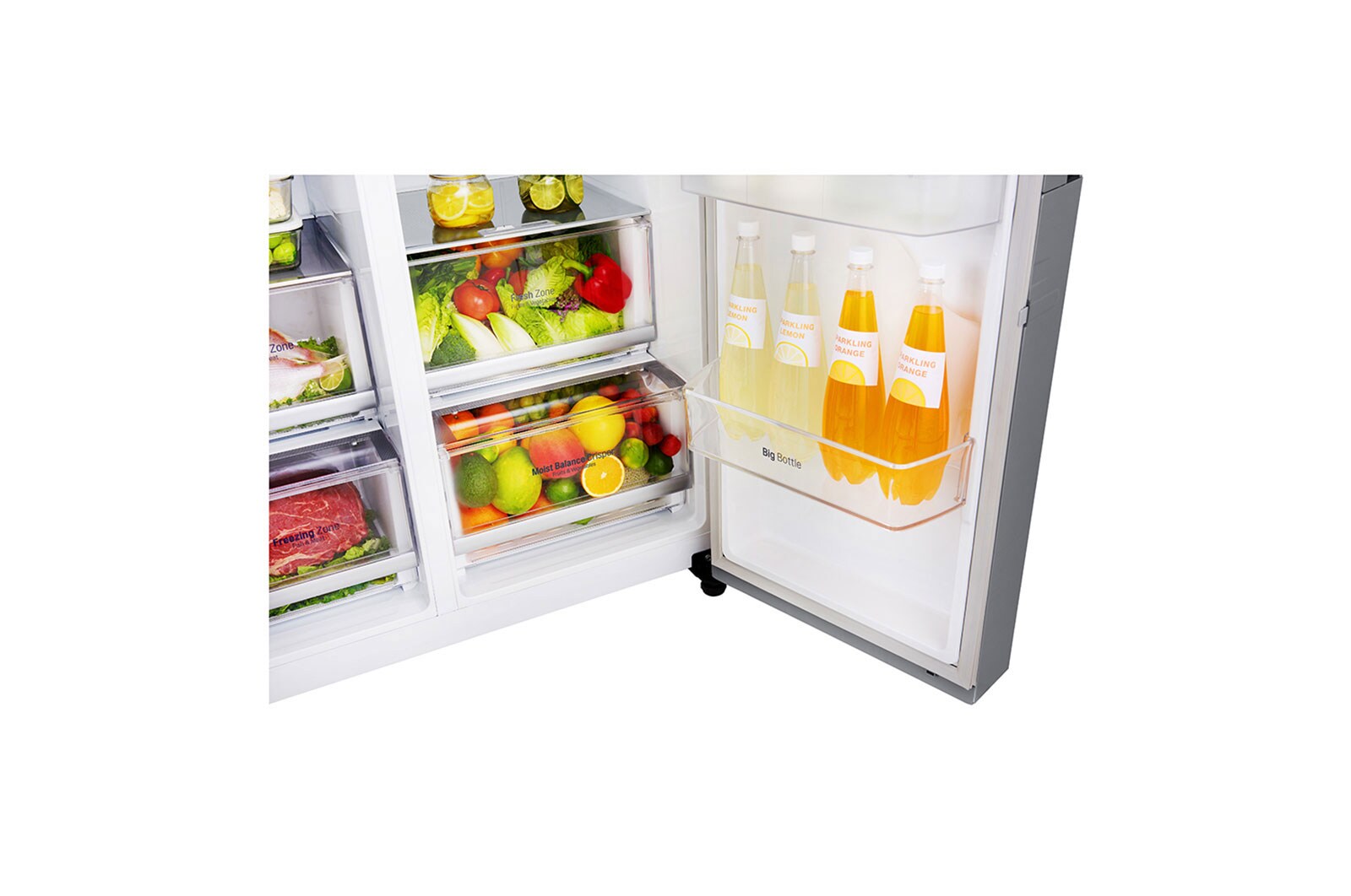 LG Lodówko-zamrażarka LG Side-by-Side InstaView Door-in-Door ThinQ 625L GSI960PZAZ, GSI960PZAZ