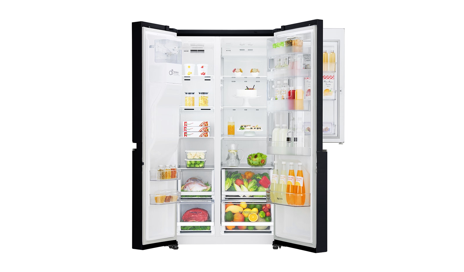 LG Lodówko-zamrażarka LG Side-by-Side Door-in-Door ThinQ 625L GSJ760WBXV, GSJ760WBXV