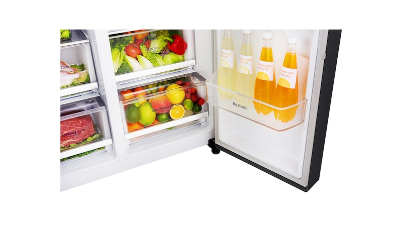 LG Lodówko-zamrażarka LG Side-by-Side Door-in-Door ThinQ 625L GSJ760WBXV, GSJ760WBXV